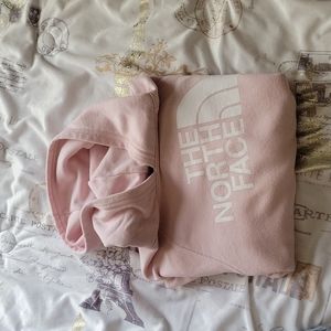 Pink Northface hoodie (kids 10/12)